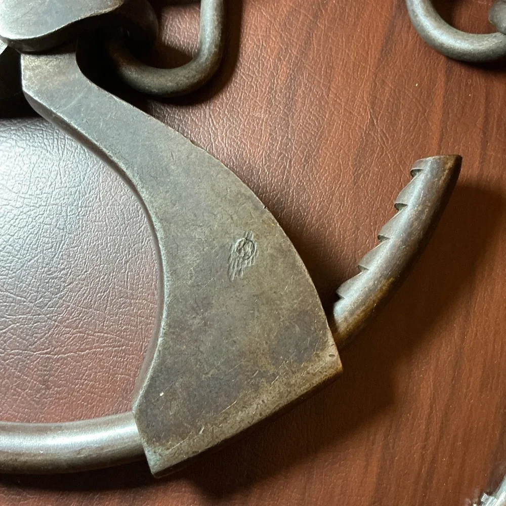 Vintage Iron Hand Forged Leg Shackles